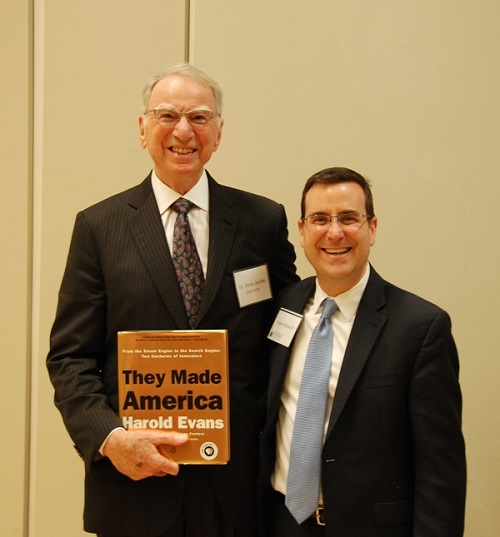 Dr. Irwin M. Jacobs with CPIP Founder Adam Mossoff