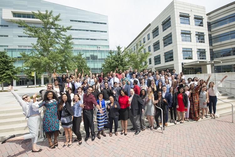 WIPO-U.S. Summer School participants on the Antonin Scalia Law School plaza