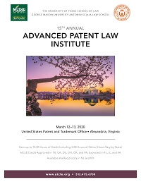 Advanced Patent Law Institute flyer