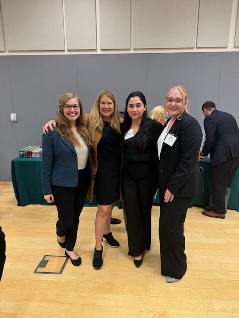 Scalia Law students pose for a photo with USPTO Director Kathi Vidal